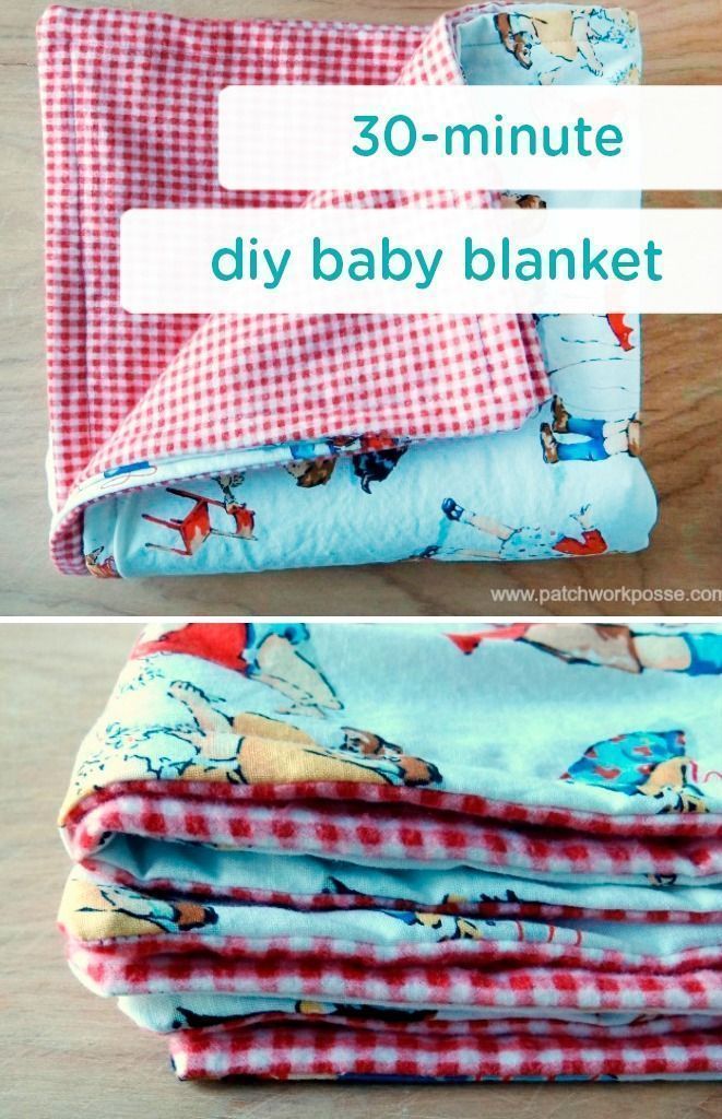 30 Minute Baby Blanket - 30 Minute Baby Blanket -   15 diy Baby crafts ideas