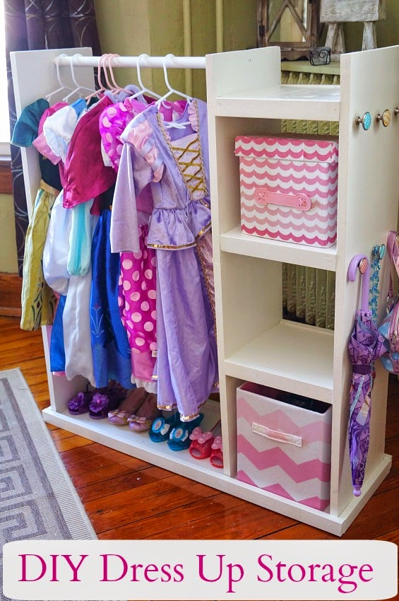 DIY Dress Up Storage Center - DIY Dress Up Storage Center -   15 diy Baby storage ideas