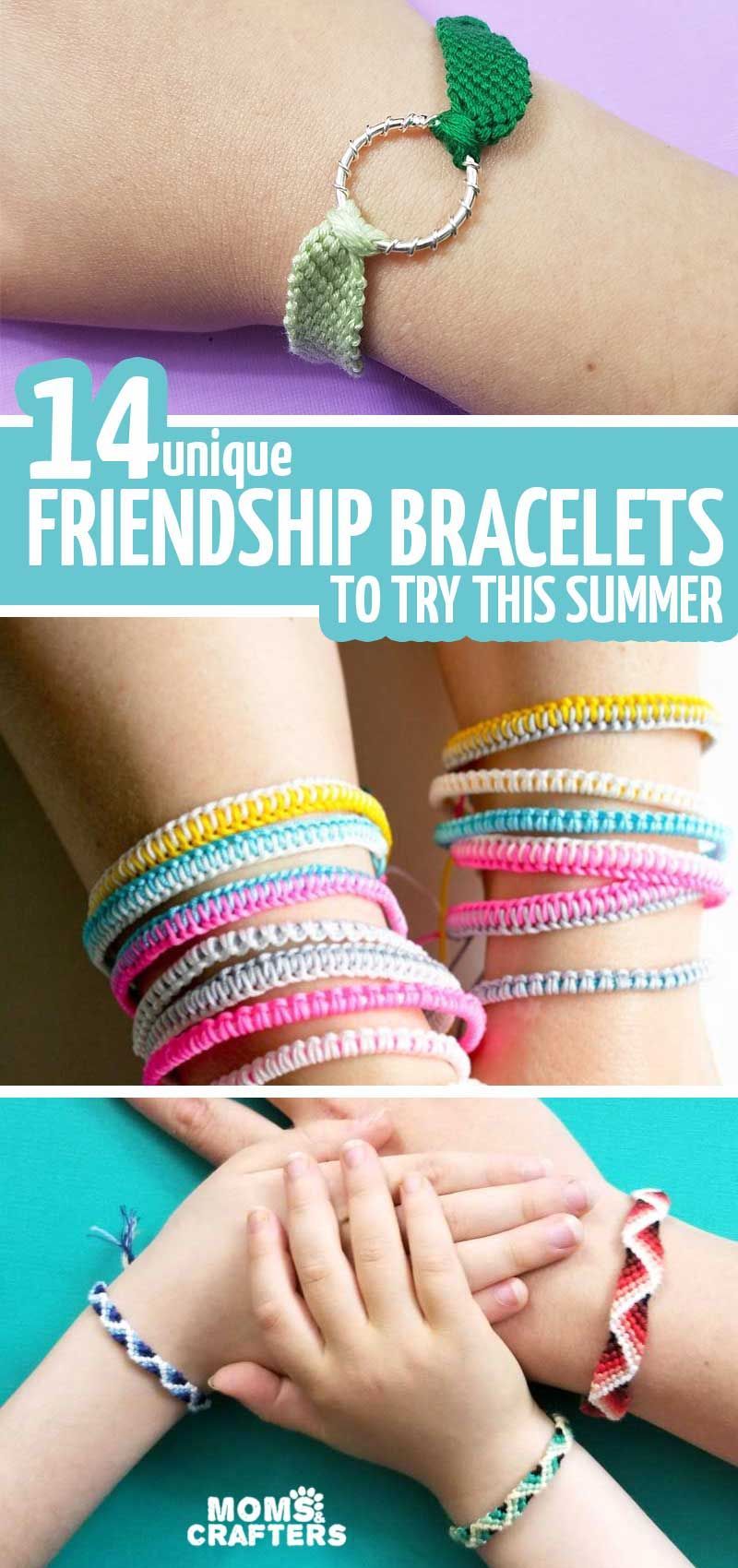 DIY Friendship Bracelet Tutorials and Patterns * Moms and Crafters - DIY Friendship Bracelet Tutorials and Patterns * Moms and Crafters -   15 diy Bracelets easy ideas