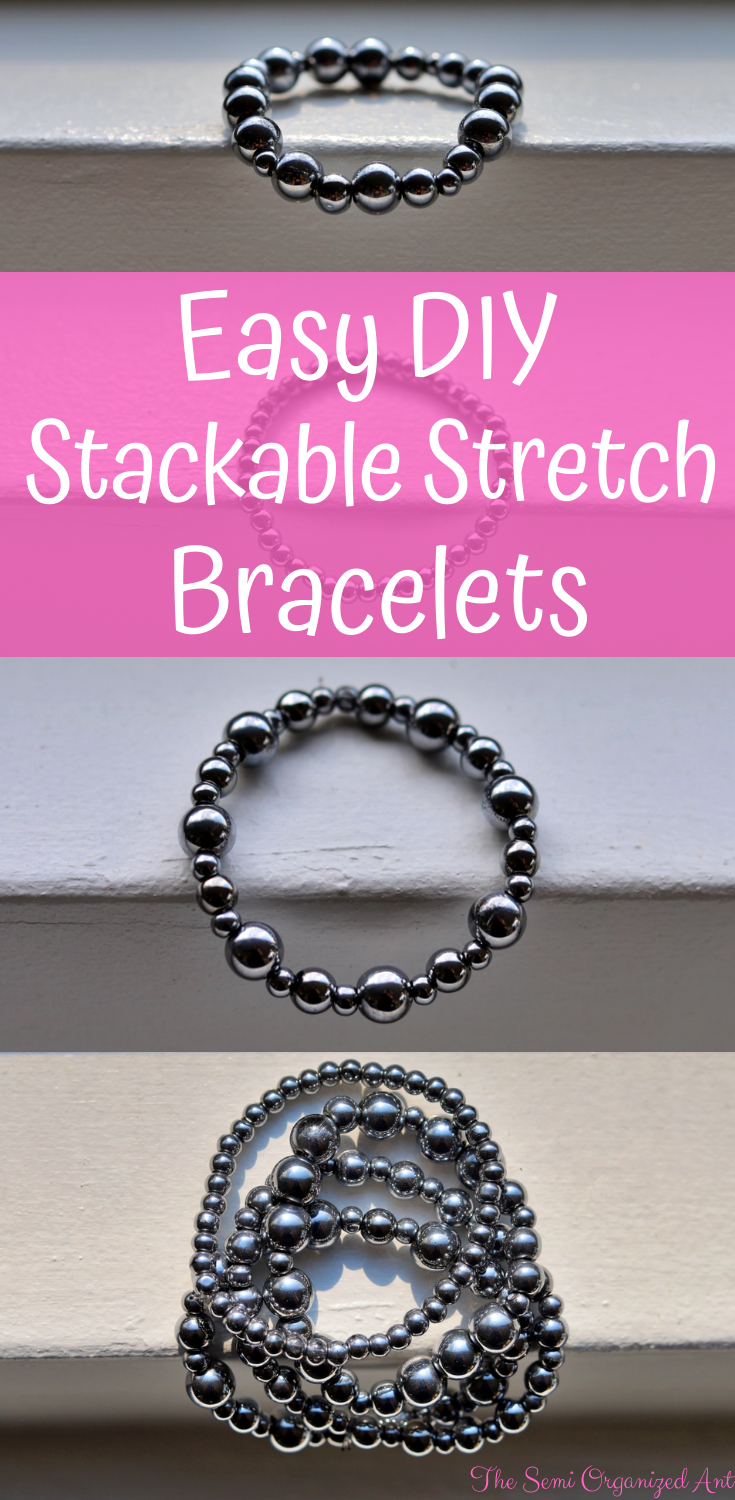 Easy DIY Stackable Stretch Bracelets - Easy DIY Stackable Stretch Bracelets -   15 diy Bracelets easy ideas