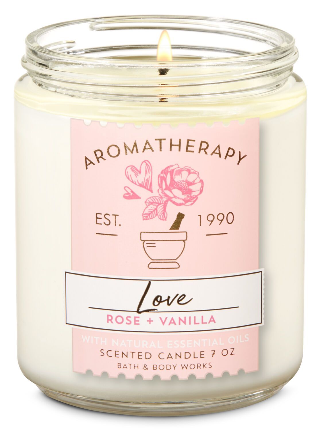 Rose Vanilla Single Wick Candle - Aromatherapy - Rose Vanilla Single Wick Candle - Aromatherapy -   15 diy Candles bath and body works ideas