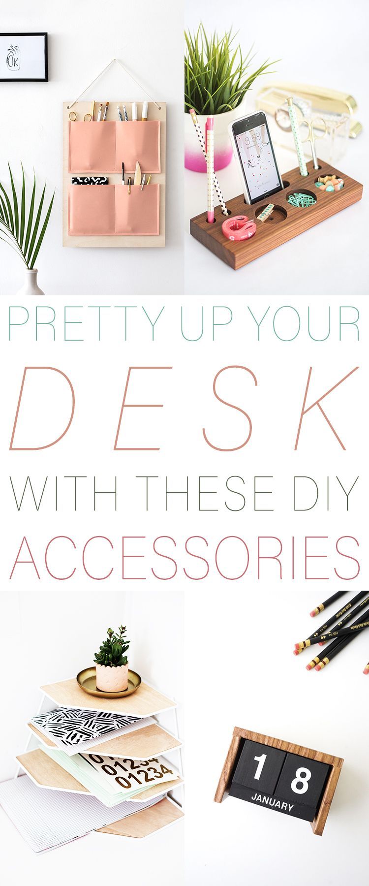 Pretty Up Your Desk With These DIY Desk Accessories - The Cottage Market - Pretty Up Your Desk With These DIY Desk Accessories - The Cottage Market -   15 diy Desk decorations ideas