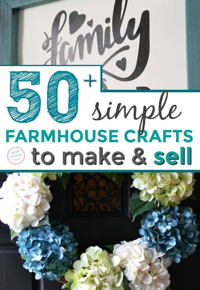 50+ Farmhouse Crafts (That You Can Sell at Flea Markets) - 50+ Farmhouse Crafts (That You Can Sell at Flea Markets) -   15 diy Easy at home ideas