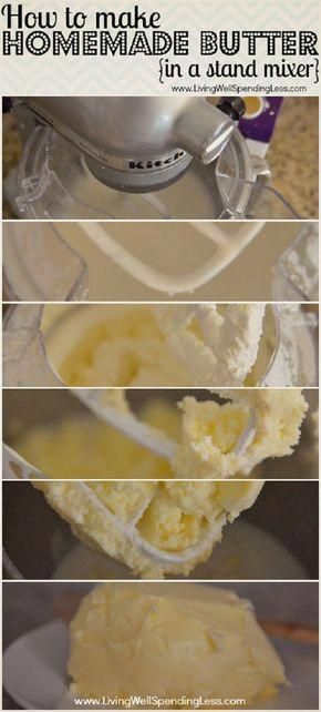 How to Make Homemade Butter | Make Butter in a Stand Mixer - How to Make Homemade Butter | Make Butter in a Stand Mixer -   15 diy Food hacks ideas