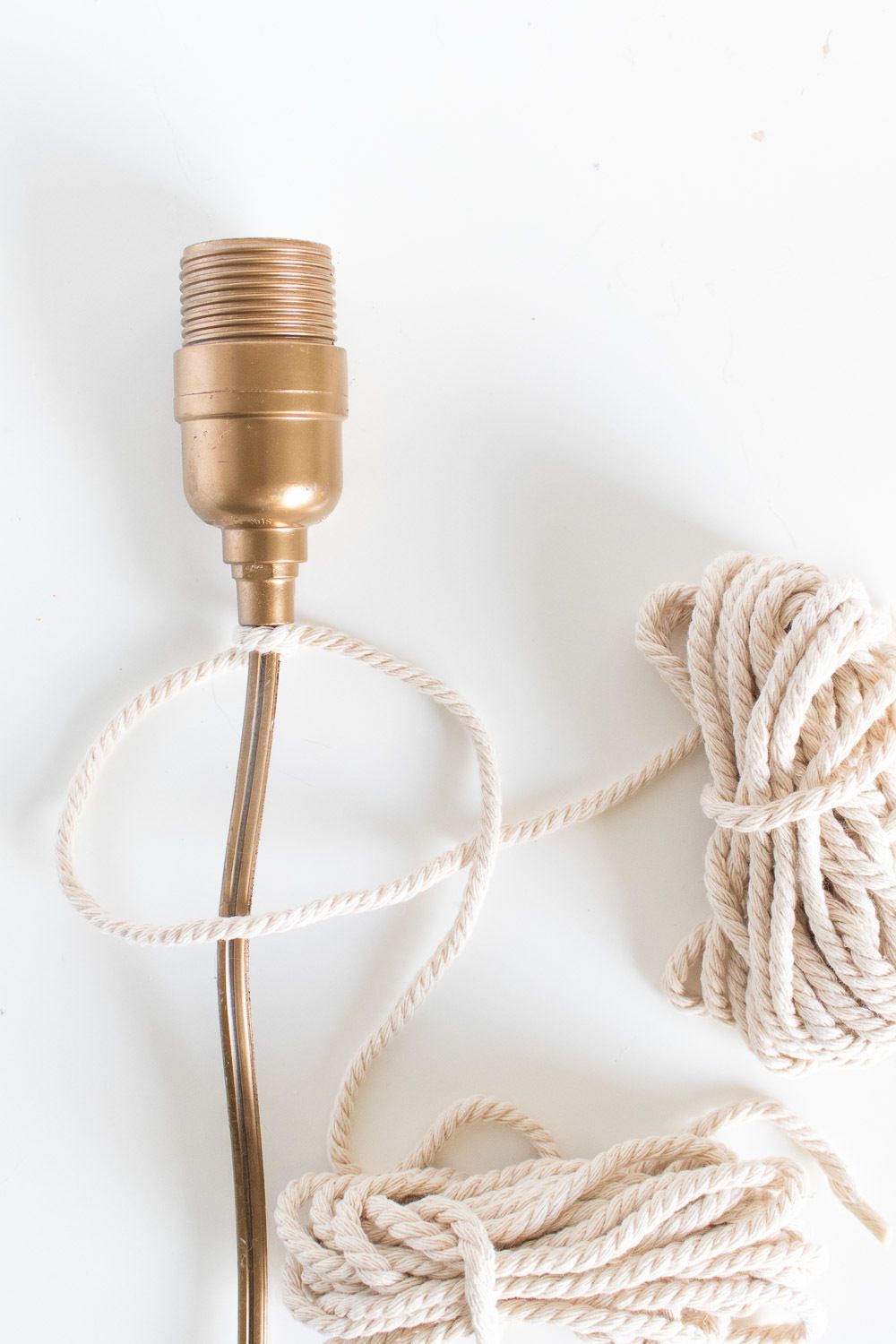 Make a Macrame Wrapped Wall Light in Less than an Hour - Make a Macrame Wrapped Wall Light in Less than an Hour -   15 diy Lamp rope ideas