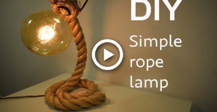 DIY/ Simple rope lamp - DIY/ Simple rope lamp -   15 diy Lamp rope ideas