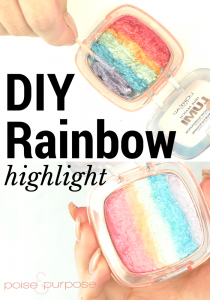 DIY Rainbow Highlight - DIY Rainbow Highlight -   15 diy Makeup nifty ideas