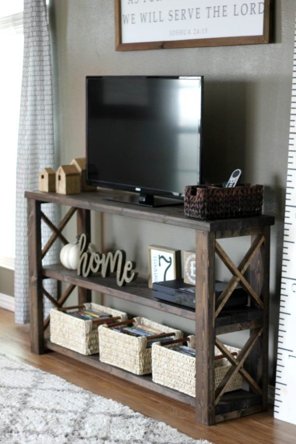 How to Build a DIY Console Table for $50 or Less - How to Build a DIY Console Table for $50 or Less -   15 diy Table living room ideas