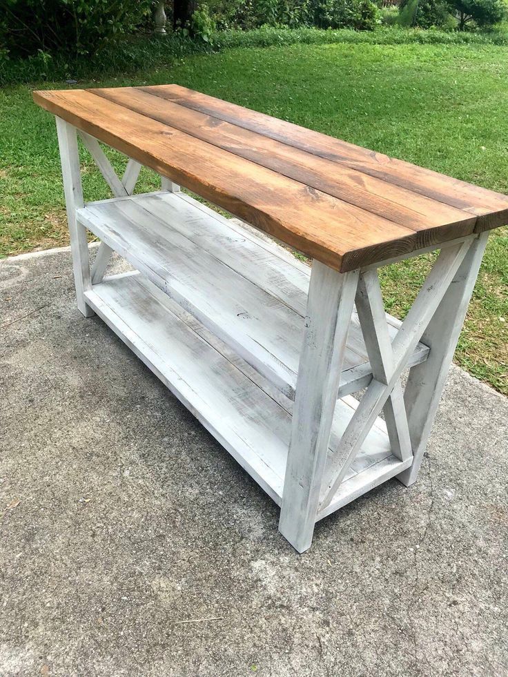 Rustic Wooden Buffet Table - Rustic Wooden Buffet Table -   15 diy Table rustic ideas