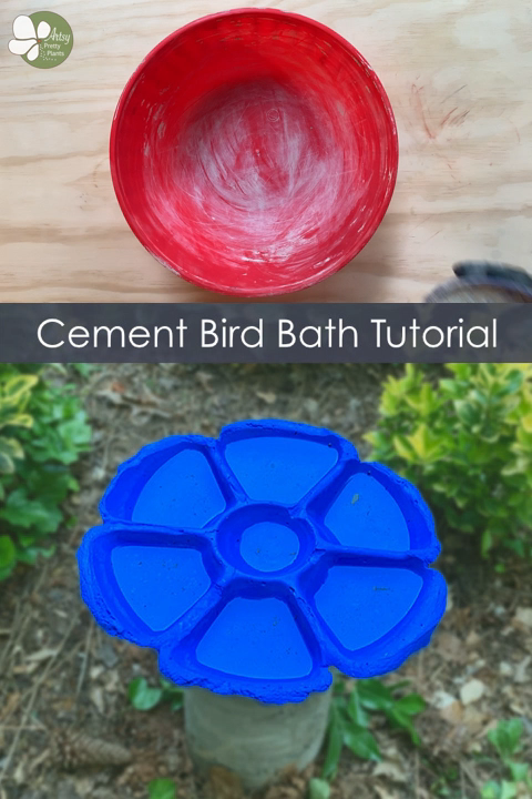 HomemadeCement Bird Bath - HomemadeCement Bird Bath -   15 diy Videos outdoor ideas