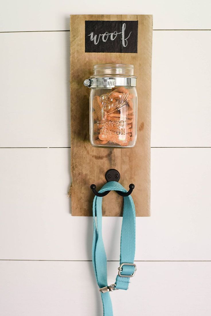 DIY Dog Treat & Leash Holder - Our Handcrafted Life - DIY Dog Treat & Leash Holder - Our Handcrafted Life -   15 dog diy Projects ideas