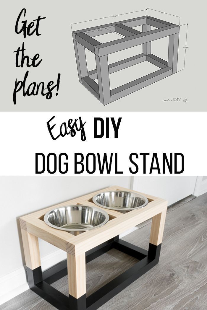 Simple DIY Dog Bowl Stand Plans - Modern Design Under $5! - Simple DIY Dog Bowl Stand Plans - Modern Design Under $5! -   15 dog diy Projects ideas