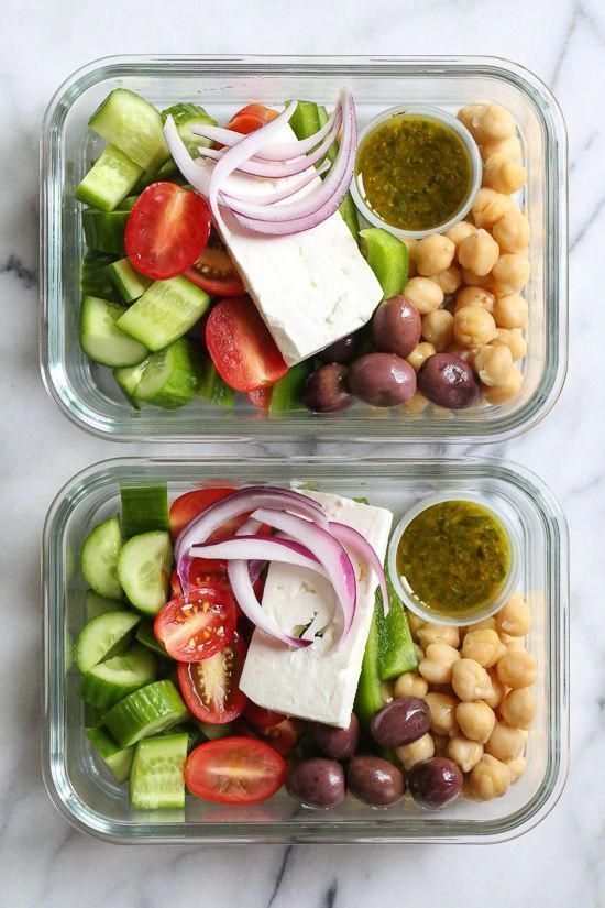 Greek Chickpea Salad (Meal Prep) - Greek Chickpea Salad (Meal Prep) -   fitness Food week