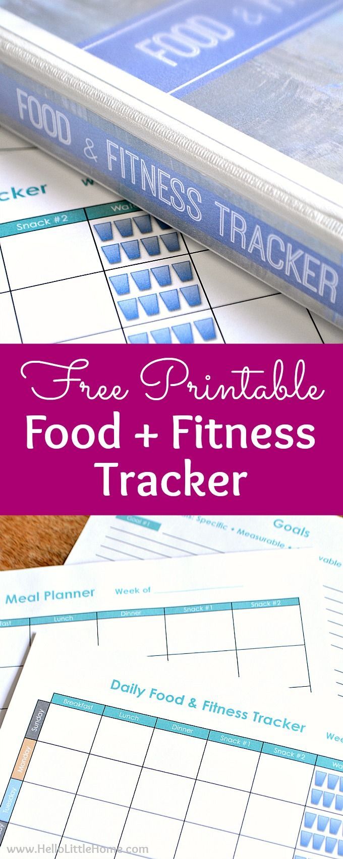 Free Printable Food and Fitness Tracker - Free Printable Food and Fitness Tracker -   15 fitness Planner quotes ideas