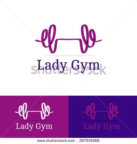 15 lady fitness Logo ideas