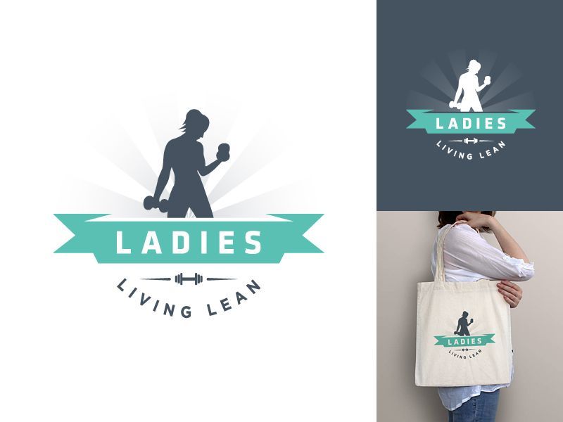 15 lady fitness Logo ideas