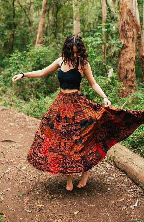 Bohemian Skirt - Hippie Patchwork Skirt - Bohemian Skirt - Hippie Patchwork Skirt -   15 style Bohemian fashion ideas