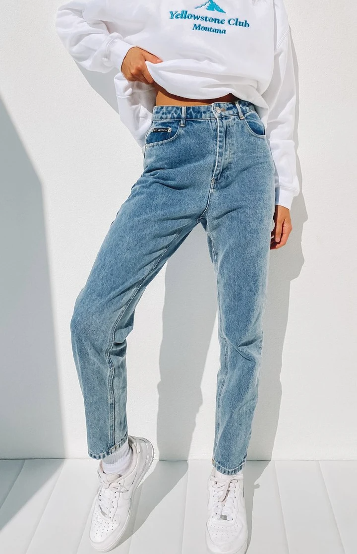 By Dyln Harlow Mom Jeans Blue - By Dyln Harlow Mom Jeans Blue -   15 style Inspiration jeans ideas