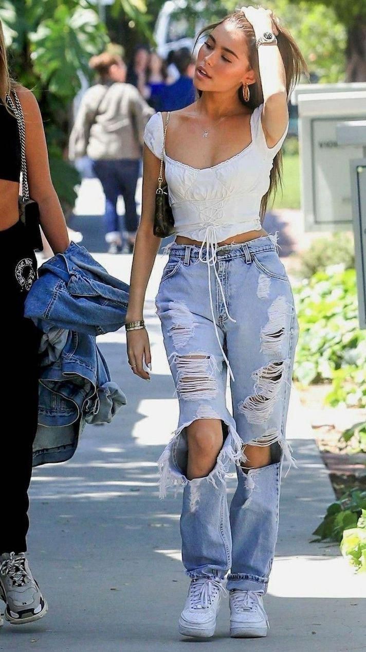 There Is Endless Street Style Inspiration for How to Make Ripped Jeans Look Chic AF - There Is Endless Street Style Inspiration for How to Make Ripped Jeans Look Chic AF -   15 style Inspiration jeans ideas