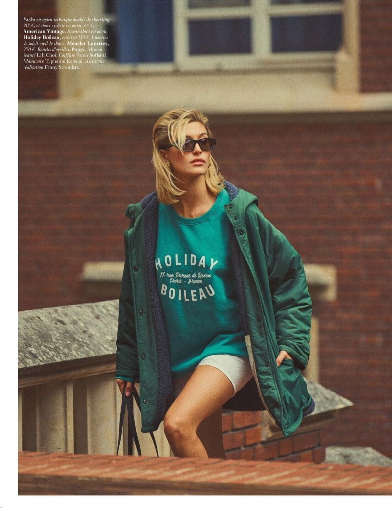 Hailey Baldwin Wears Chic Street Style for Vogue Paris - Hailey Baldwin Wears Chic Street Style for Vogue Paris -   16 american style Fashion ideas