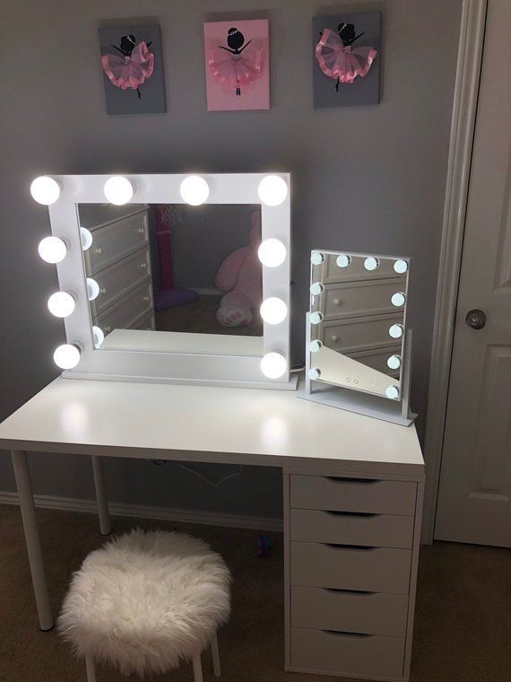 Low shipping & financing Vanity Mirror with lights - Low shipping & financing Vanity Mirror with lights -   16 black beauty Room ideas
