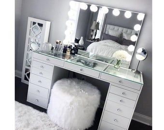 Hollywood Makeup Vanity Mirror with Lights-Impressions Vanity Glow Pro Makeup Vanity Mirror with Dimmer Lights for Tabletop or Wall Mounted - Hollywood Makeup Vanity Mirror with Lights-Impressions Vanity Glow Pro Makeup Vanity Mirror with Dimmer Lights for Tabletop or Wall Mounted -   16 black beauty Room ideas