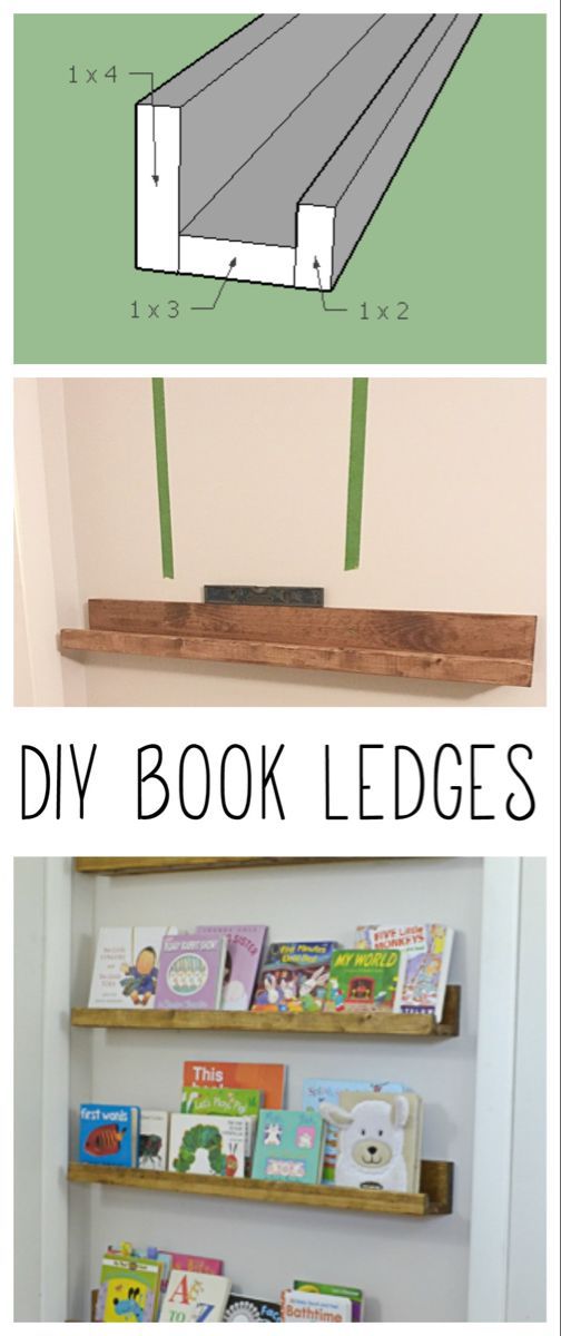 DIY Book Ledges - Easy and Inexpensive Organization - Refresh Living - DIY Book Ledges - Easy and Inexpensive Organization - Refresh Living -   16 diy Baby furniture ideas
