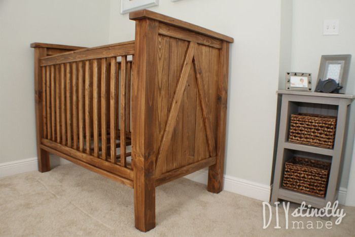 DIY Farmhouse Crib - Featuring DIYstinctly Made - DIY Farmhouse Crib - Featuring DIYstinctly Made -   16 diy Baby furniture ideas