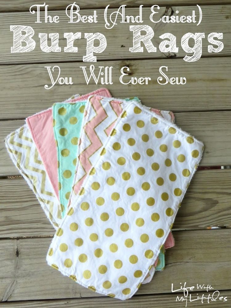 The Easiest (and Best) Burp Rags You Will Ever Sew - The Easiest (and Best) Burp Rags You Will Ever Sew -   16 diy Baby naaien ideas