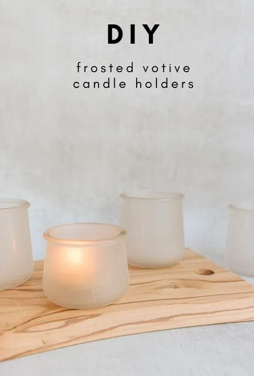 DIY Frosted Votive Candle Holders - Pretty Handy Girl - DIY Frosted Votive Candle Holders - Pretty Handy Girl -   16 diy Candles holders ideas