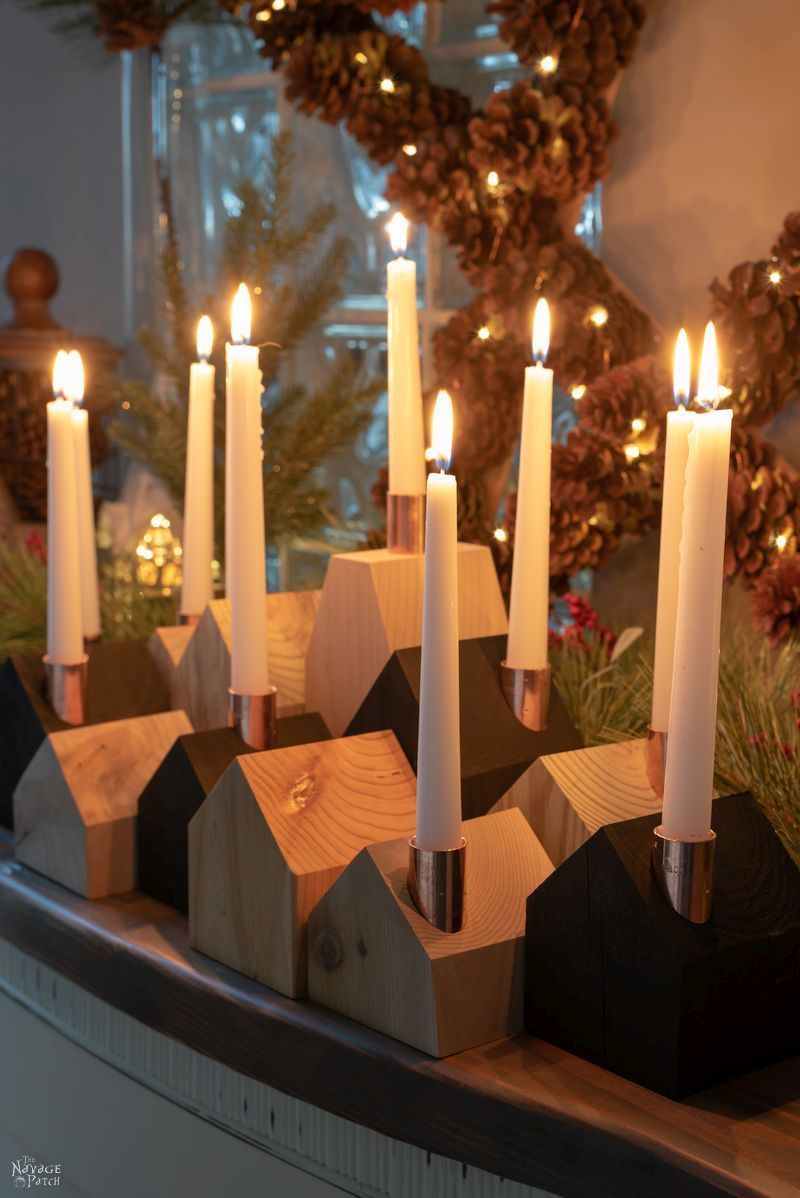 DIY Wood House Candle Holders - DIY Wood House Candle Holders -   16 diy Candles holders ideas