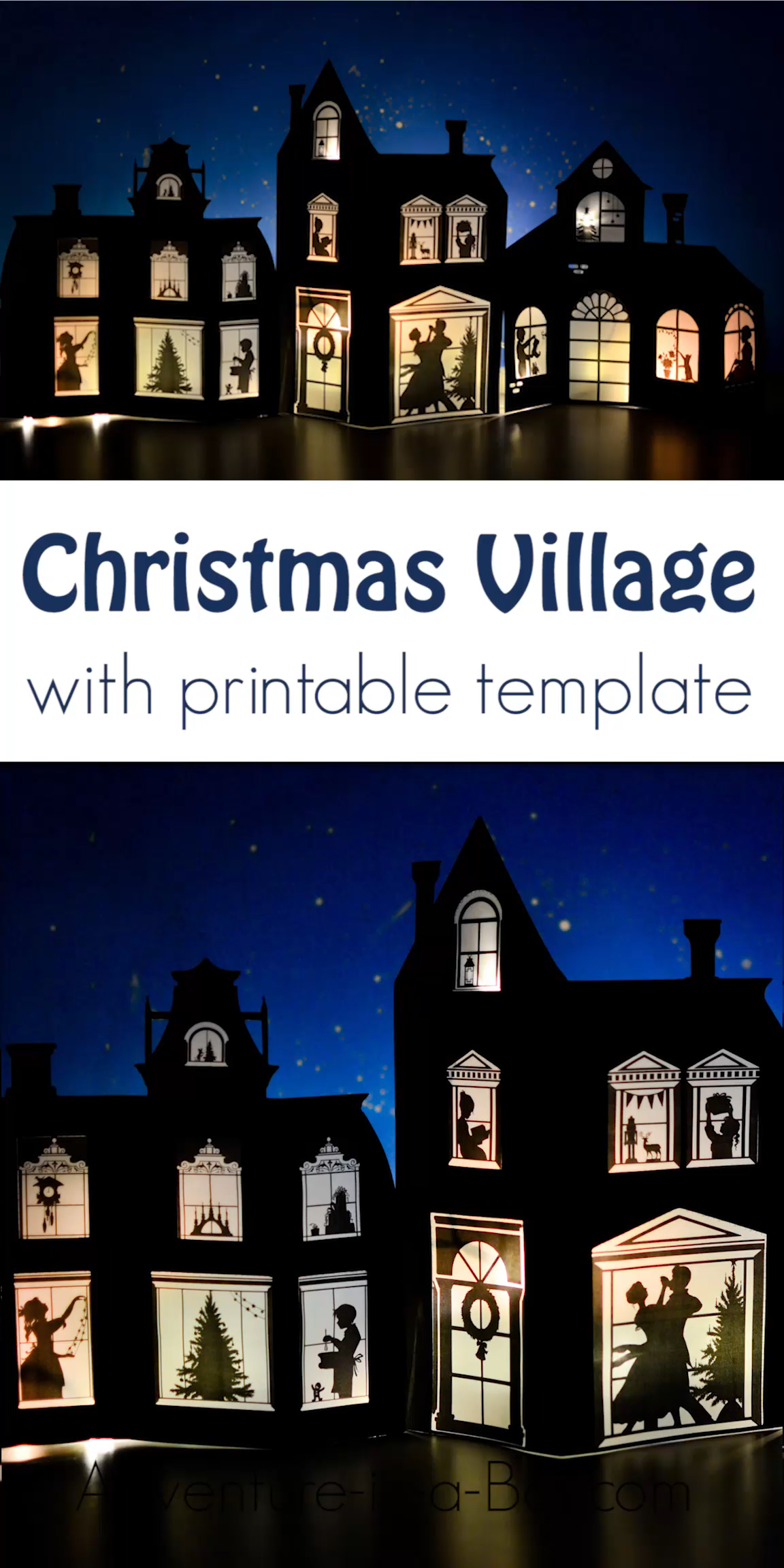 Paper Christmas Village Templates - Paper Christmas Village Templates -   16 diy Christmas Decorations for mantle ideas