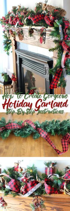 How to Make Stunning DIY Christmas Garland Like A Pro - How to Make Stunning DIY Christmas Garland Like A Pro -   16 diy Christmas Decorations for mantle ideas