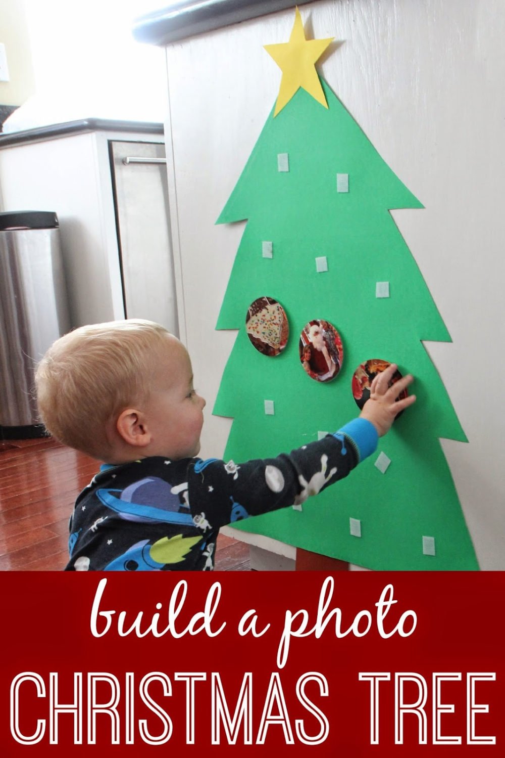 Build a Photo Christmas Tree for Babies & Toddlers - Build a Photo Christmas Tree for Babies & Toddlers -   16 diy Christmas Decorations for toddlers ideas