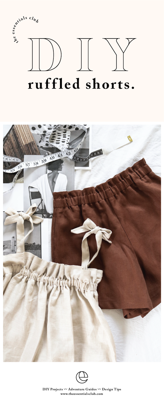 DIY: Gathered Shorts - DIY: Gathered Shorts -   16 diy Clothes cute ideas