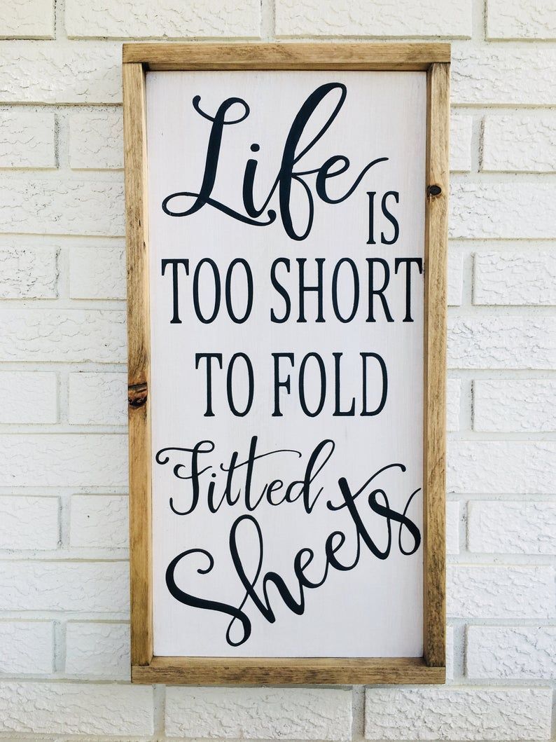 Life Is Too Short To Fold Fitted Sheets Sign, Laundry Room Sign, Funny Laundry Sign, Laundry Humor, Rustic Wood Sign, Laundry Room Decor, Fr - Life Is Too Short To Fold Fitted Sheets Sign, Laundry Room Sign, Funny Laundry Sign, Laundry Humor, Rustic Wood Sign, Laundry Room Decor, Fr -   16 fitness Room signs ideas