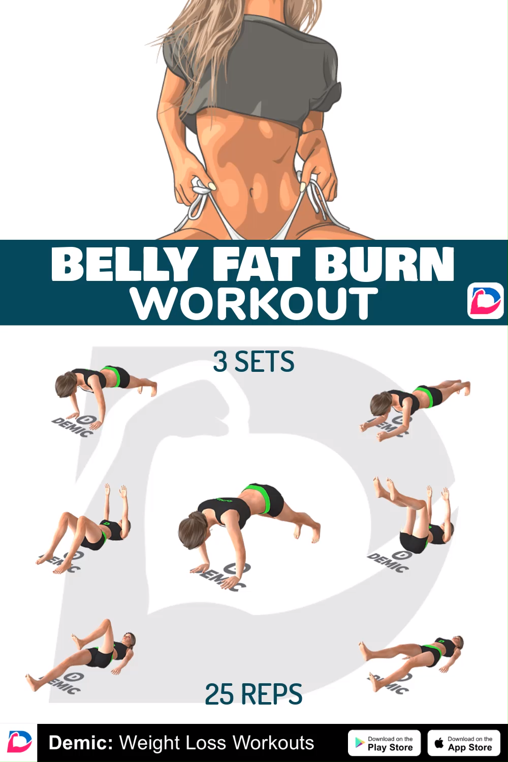 Belly Fat Burn Workout - Belly Fat Burn Workout -   16 fitness Training app ideas