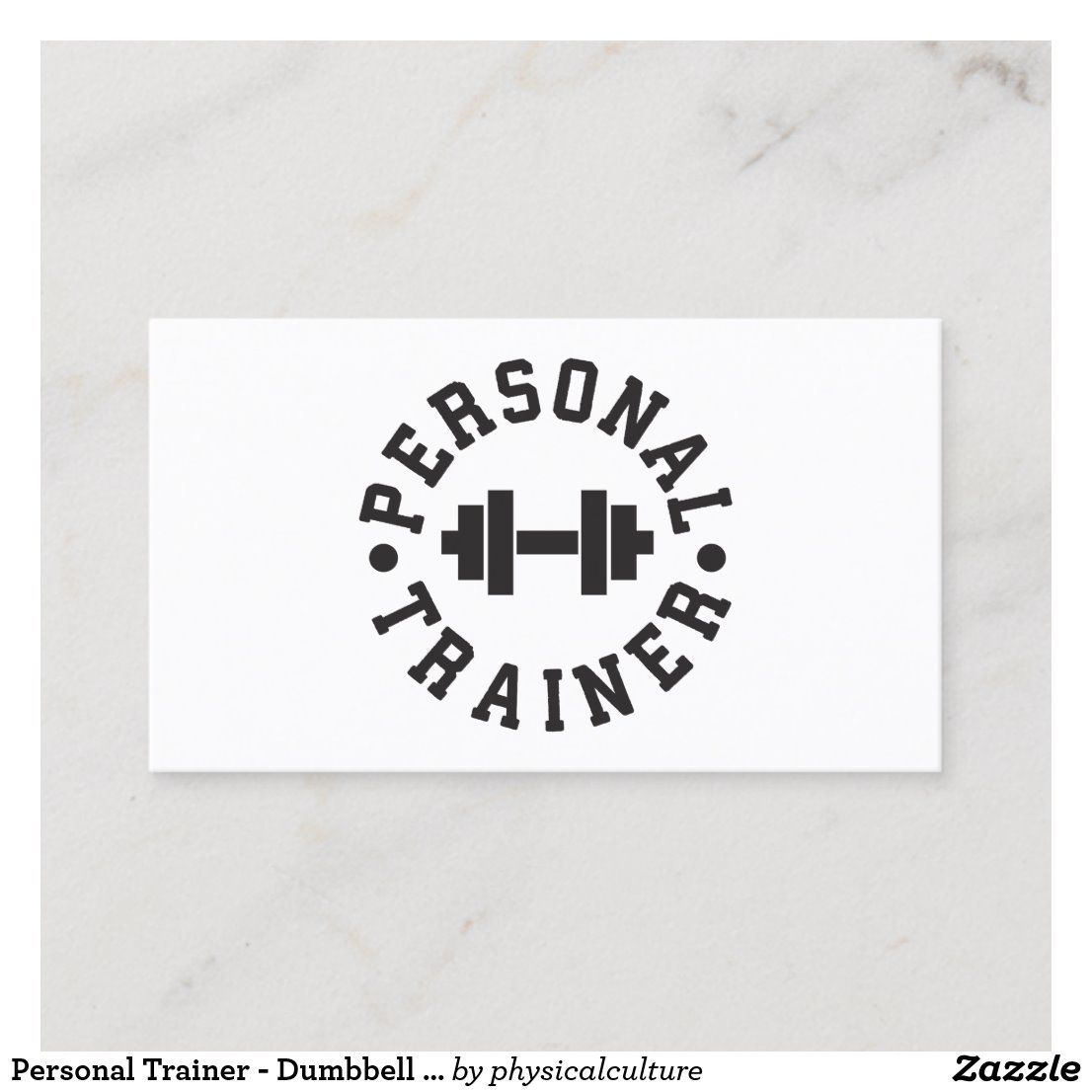 Personal Trainer - Dumbbell Logo - Custom Business Card | Zazzle.com - Personal Trainer - Dumbbell Logo - Custom Business Card | Zazzle.com -   16 personal fitness Logo ideas