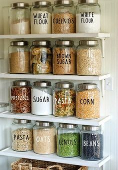 Pantry Labels // Kitchen Labels // Canister Labels // Jar Labels // Custom Decals // Vinyl Decals - Pantry Labels // Kitchen Labels // Canister Labels // Jar Labels // Custom Decals // Vinyl Decals -   17 diy Apartment pantry ideas
