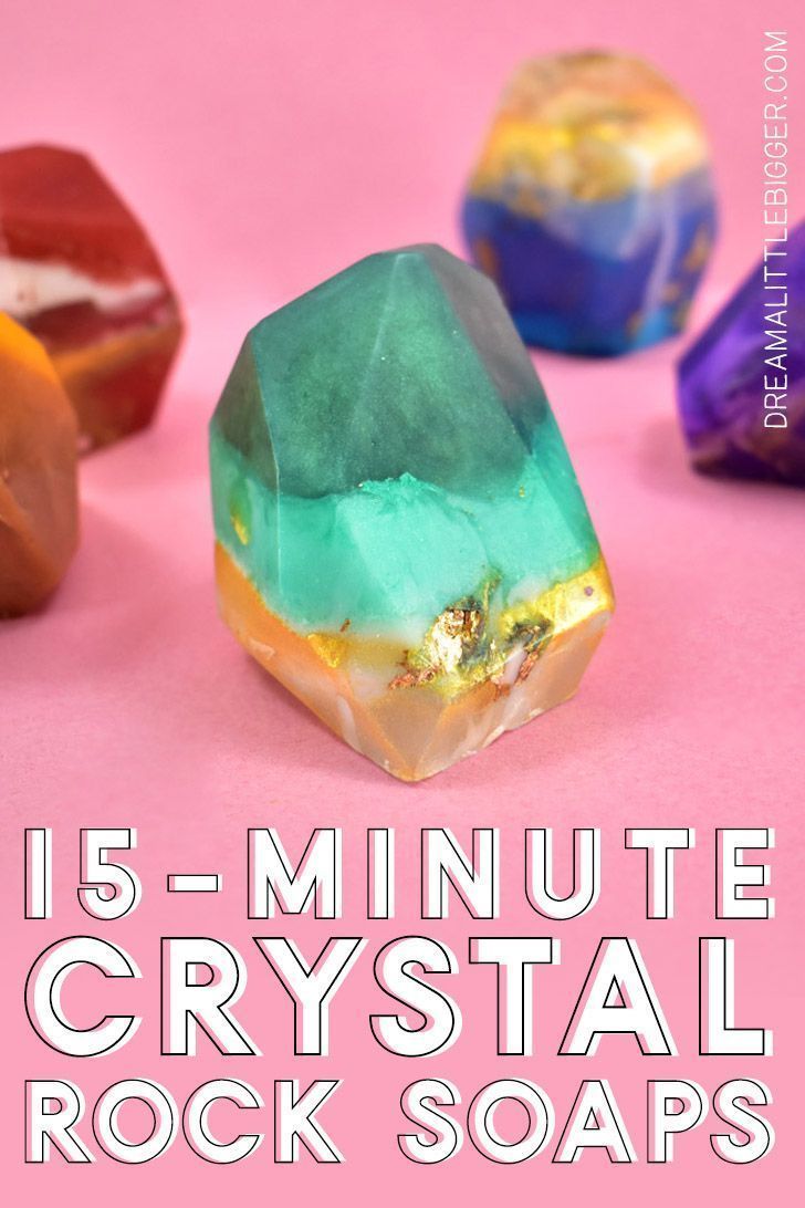 Easy DIY Crystal Gemstone Soaps - Easy DIY Crystal Gemstone Soaps -   17 diy Beauty for kids ideas