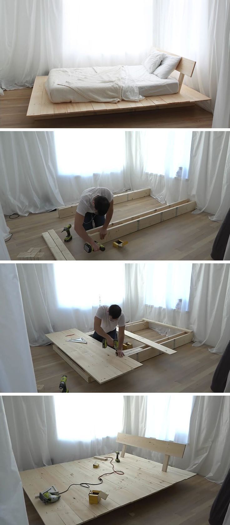 Make This DIY Modern Wood Platform Bed - Make This DIY Modern Wood Platform Bed -   17 diy Bed Frame platform ideas