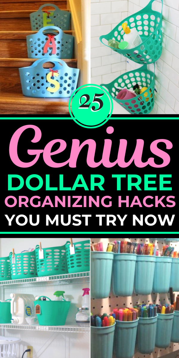 25 Dollar Tree Organizing Hacks to Reduce Clutter (Organization Ideas For Home) - 25 Dollar Tree Organizing Hacks to Reduce Clutter (Organization Ideas For Home) -   17 diy Crafts dollar stores ideas