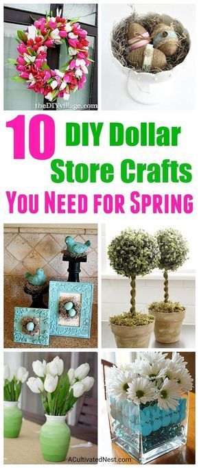 10 Adorable DIY Dollar Store Spring Crafts- A Cultivated Nest - 10 Adorable DIY Dollar Store Spring Crafts- A Cultivated Nest -   17 diy Crafts dollar stores ideas
