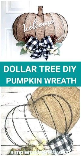 DOLLAR TREE DIY Pumpkin Wreath - Pumpkin Wreath Form, Dollar Tree Fall DIY - DOLLAR TREE DIY Pumpkin Wreath - Pumpkin Wreath Form, Dollar Tree Fall DIY -   17 diy Dollar Tree decorations ideas
