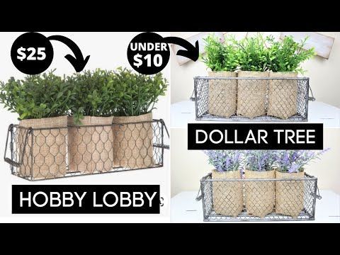 Dollar Tree DUPE | Hobby Lobby Basket | Dollar Tree DIY 2020 - Dollar Tree DUPE | Hobby Lobby Basket | Dollar Tree DIY 2020 -   17 diy Dollar Tree decorations ideas
