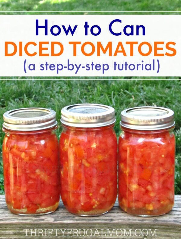 How to Can Diced Tomatoes (a step-by-step tutorial) - Thrifty Frugal Mom - How to Can Diced Tomatoes (a step-by-step tutorial) - Thrifty Frugal Mom -   17 diy Food step by step ideas