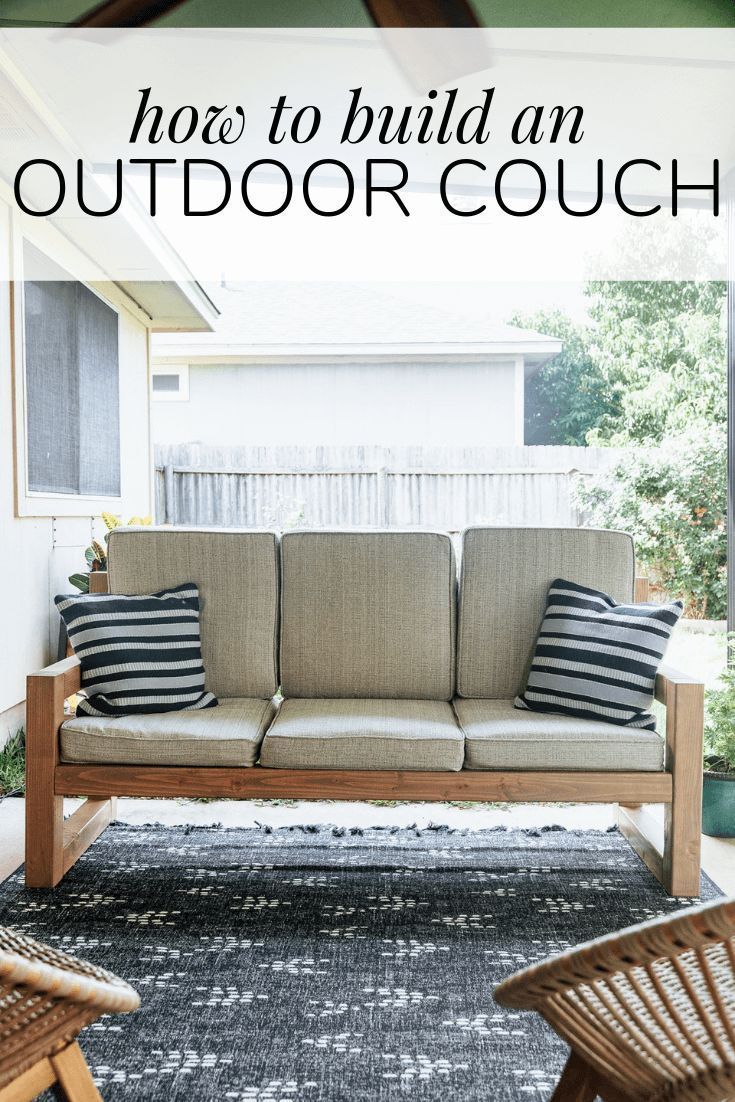 How to Build a DIY Outdoor Sofa - Love & Renovations - How to Build a DIY Outdoor Sofa - Love & Renovations -   17 diy Furniture sofa ideas