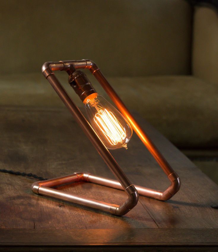 How to Make a Custom Copper Pipe Lamp - How to Make a Custom Copper Pipe Lamp -   17 diy Lamp design ideas