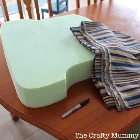 How To Cover a Chair Cushion • The Crafty Mummy - How To Cover a Chair Cushion • The Crafty Mummy -   diy Pillows chair