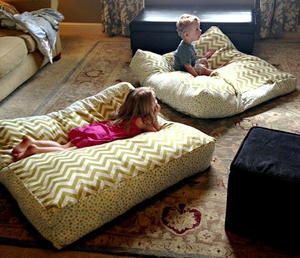 Giant DIY Floor Pillows - Giant DIY Floor Pillows -   17 diy Pillows chair ideas